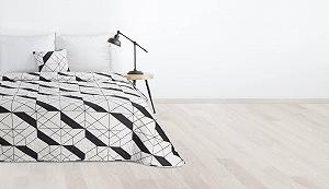 Покривало Eurofirany 220 x 240 см Бежевий Чорний synthetic.ua - Фото 1