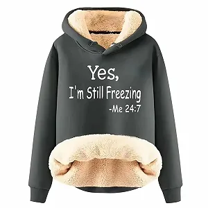 Пуловер Женский Осенний Худи Флисовый Пуловер Свитшот Элегантный Худи с капюшоном Печатный Бархатный Длинный рукав Пуловер Свитшот С Капюшоном - Фото 1