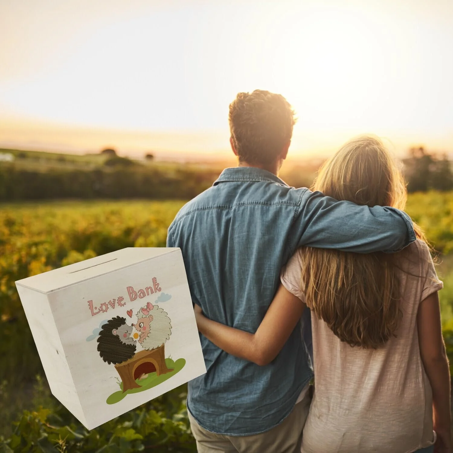 Скарбничка Hedgehog Love Bank дерев'яна, фото №6