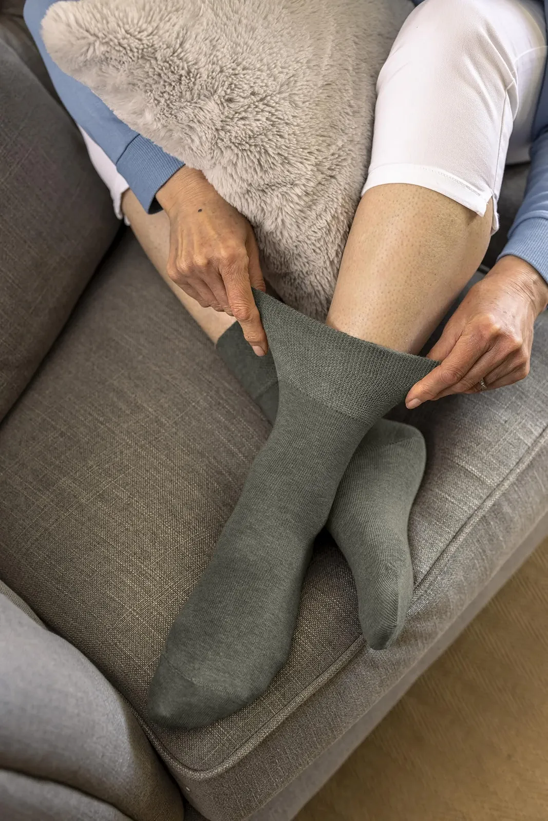 Шкарпетки IOMI Без Еластичної Гумки, Дихаючі, Дуже Широкі, Бамбукові, Діабетичні - 6 пар, фото №3