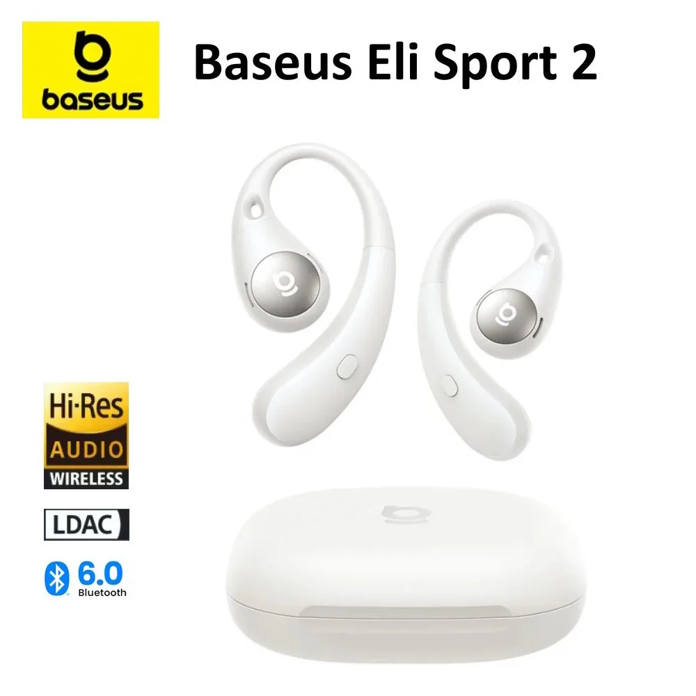 Навушники Baseus Eli Sport 2 Open-Ear True Wireless Earbuds White, фото №1