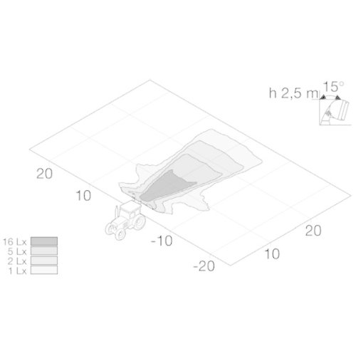 Робоча фара HELLA 1GB 996 102-101 Picador для LIEBHERR KRONE TEREX, фото №3