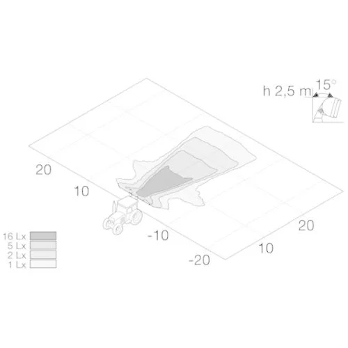 Робоча фара HELLA 1GB 996 102-101 Picador для LIEBHERR KRONE TEREX, фото №3