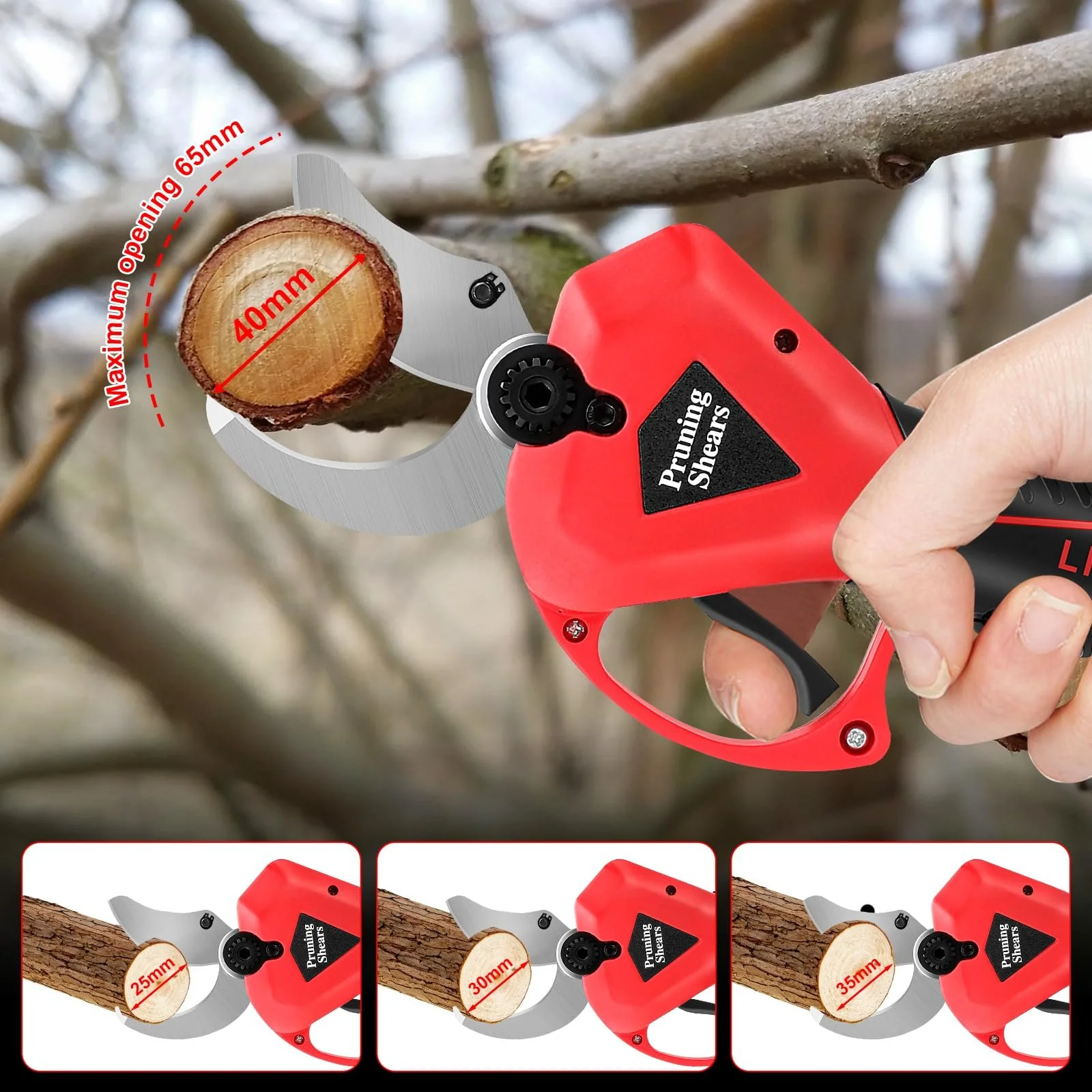 Акумуляторний секатор Kistrba Лезо SK5 65 мм, фото №2