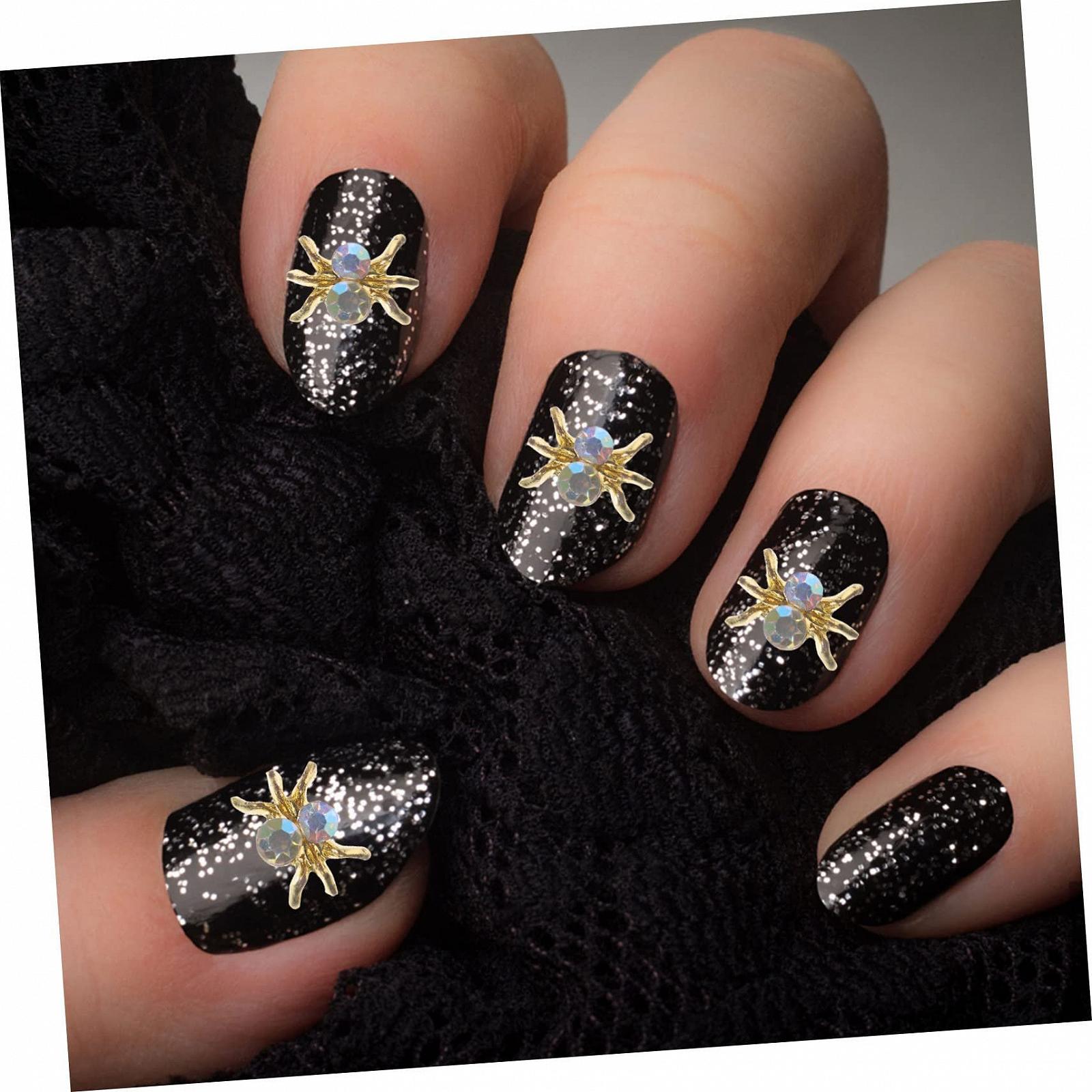 Подвеска для ногтей Паук 3D 300 шт. Хэллоуин Кристалл, фото №2