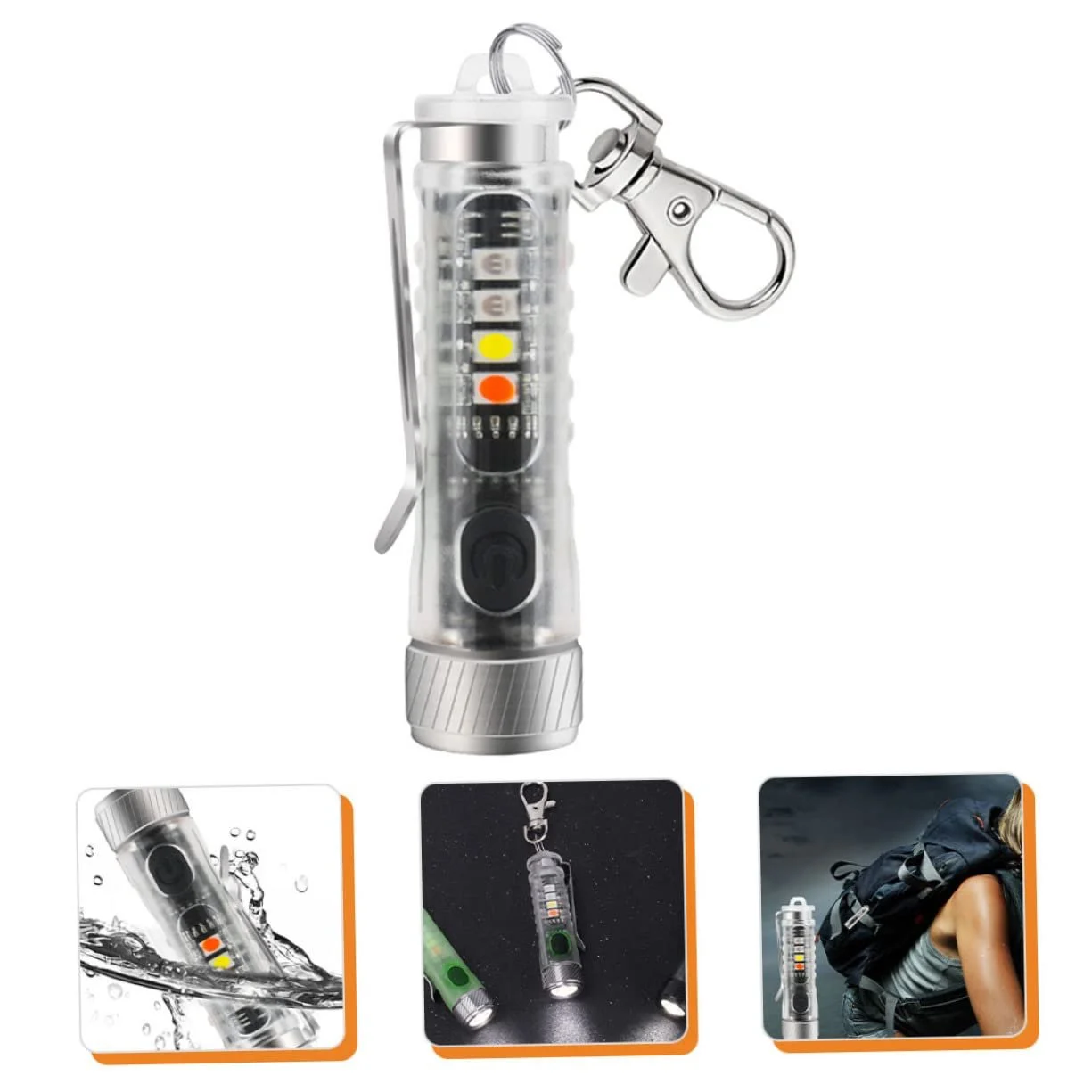 Ліхтарик-брелок YARNOW 2шт Міні Брелок Світлодіодний Портативний, фото №7