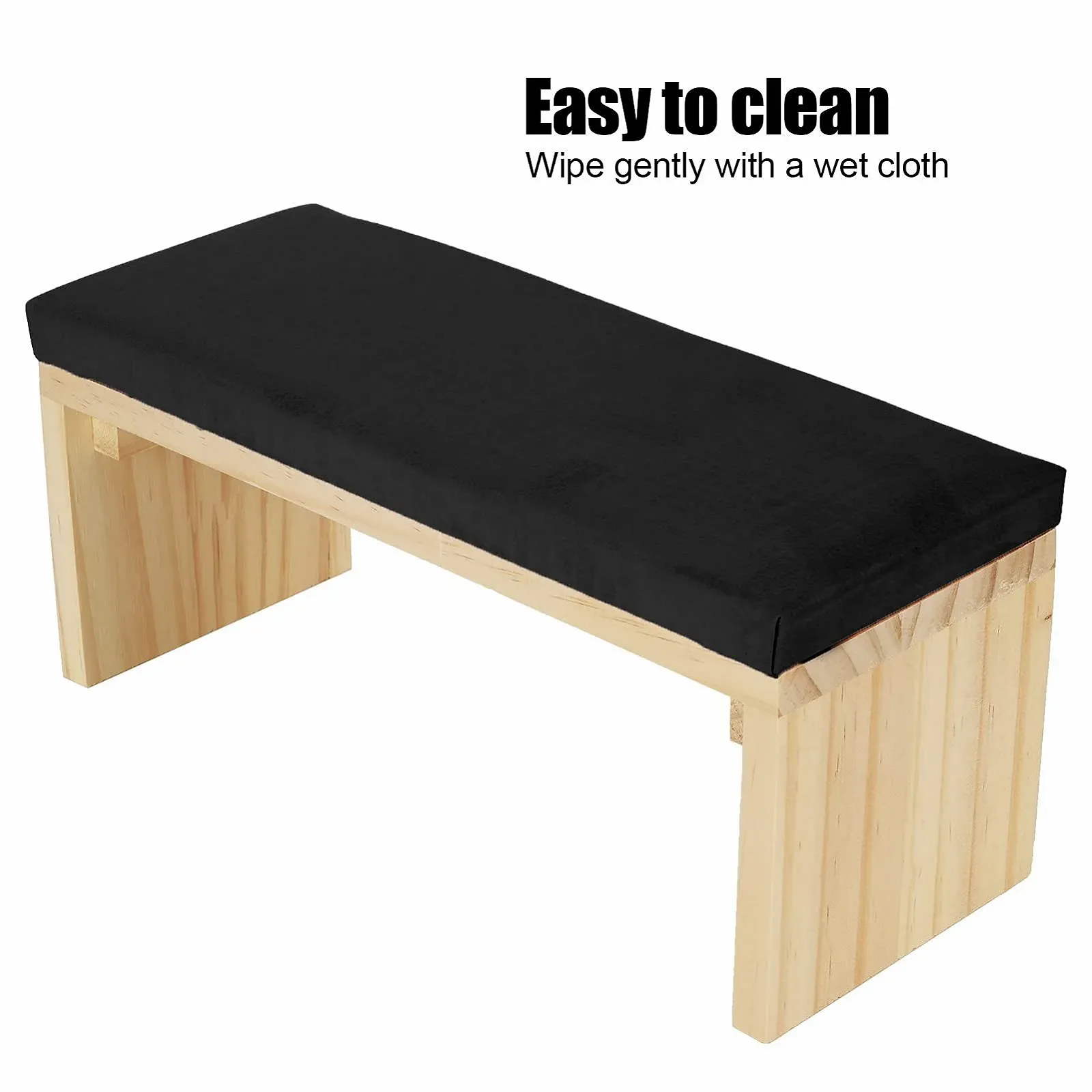 Підставка під руку для манікюру зі штучної шкіри (Чорний), фото №4