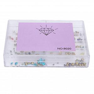 Стрази круглі різнокольорові 150 шт. - Фото 1