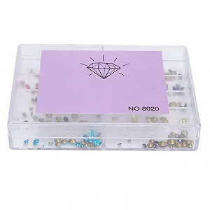 Стрази круглі різнокольорові 150 шт. - Фото 1