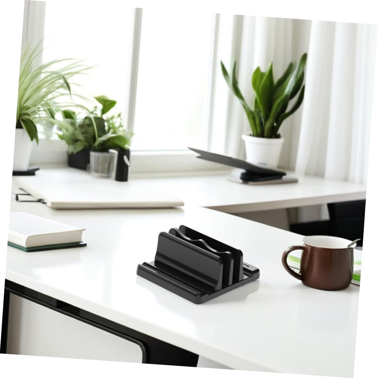 Вертикальная Подставка Держатель для ноутбуков и планшетов для стола для экономии места в офисе, фото №6