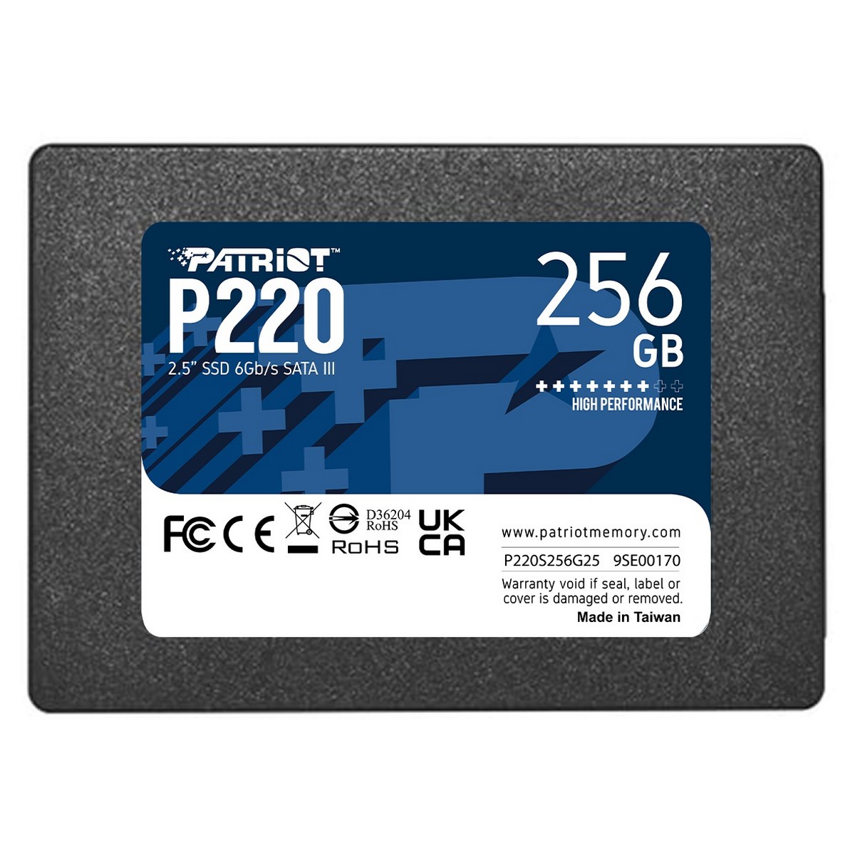 Накопичувач SSD Patriot P220 256GB 2.5" SATAIII TLC (P220S256G25), фото №1