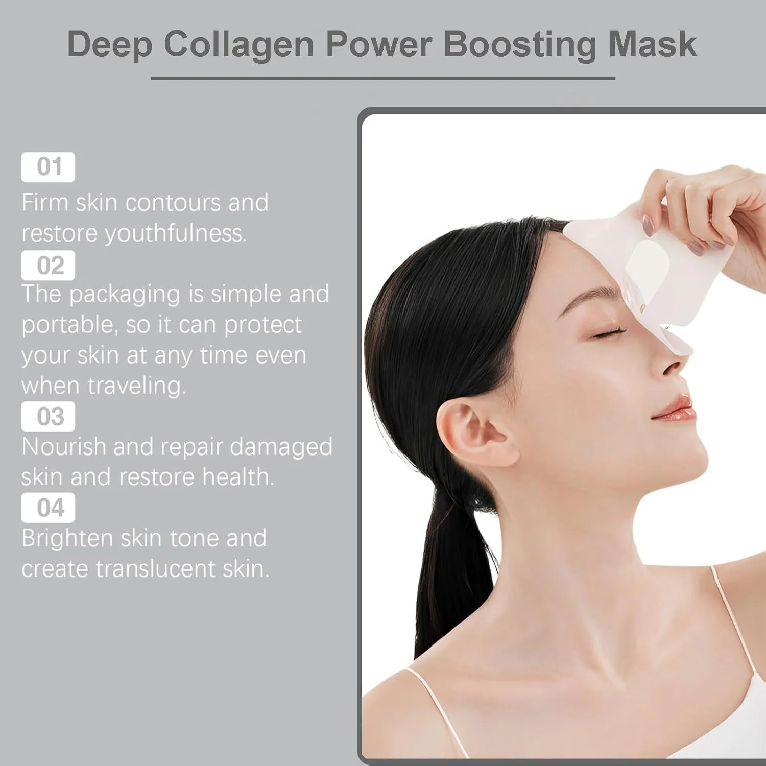 Маска Bio-Collagen Real Deep Зволожуюча колагенова маска нічна, фото №6 Маска Bio-Collagen Real Deep Зволожуюча колагенова маска нічна, фото №6