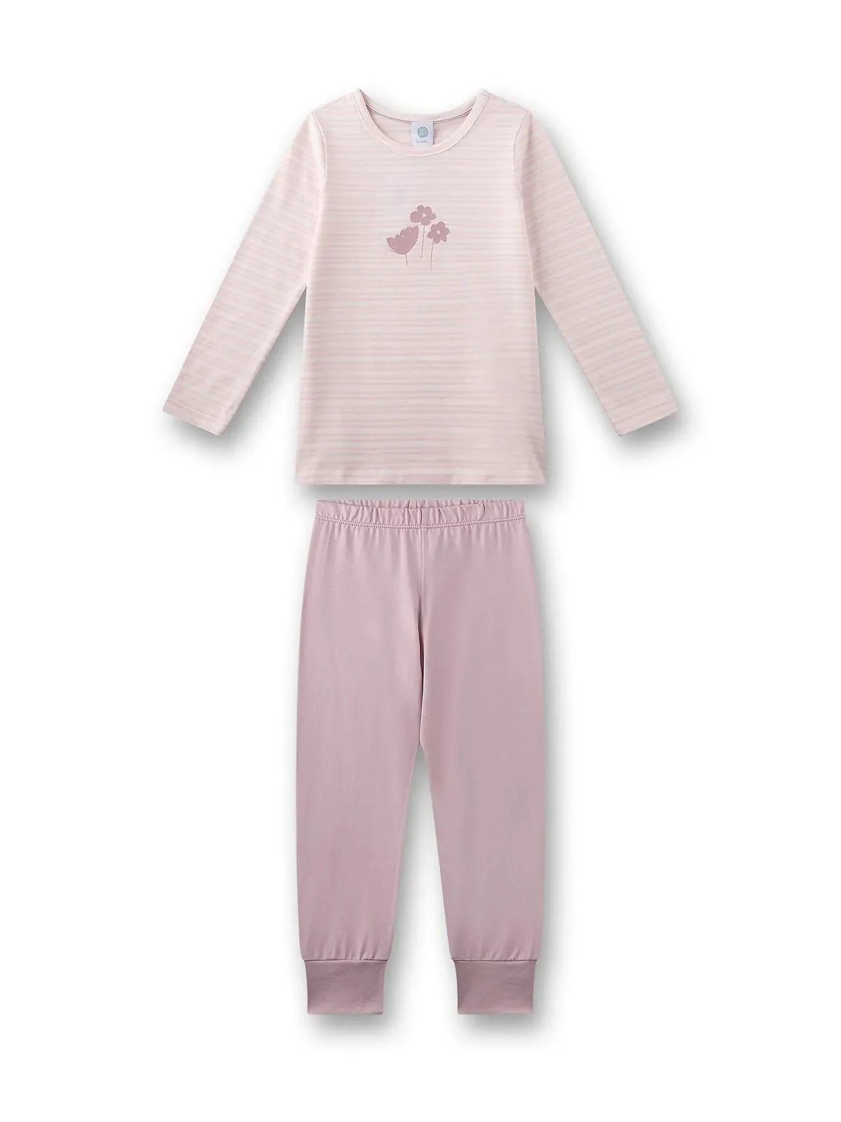 Пижама Sanetta для девочек длинная розовая, фото №1 Пижама Sanetta для девочек длинная розовая, фото №1