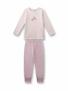 Пижама Sanetta для девочек длинная розовая - Фото 1
