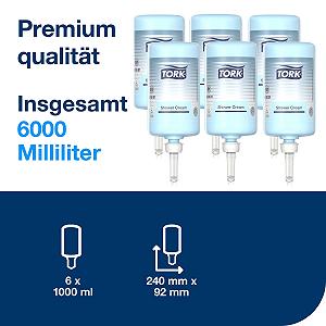Крем-гель для душу Tork S1 унісекс 6 x 1000 мл 420601 світло-блакитний synthetic.ua - Фото 1