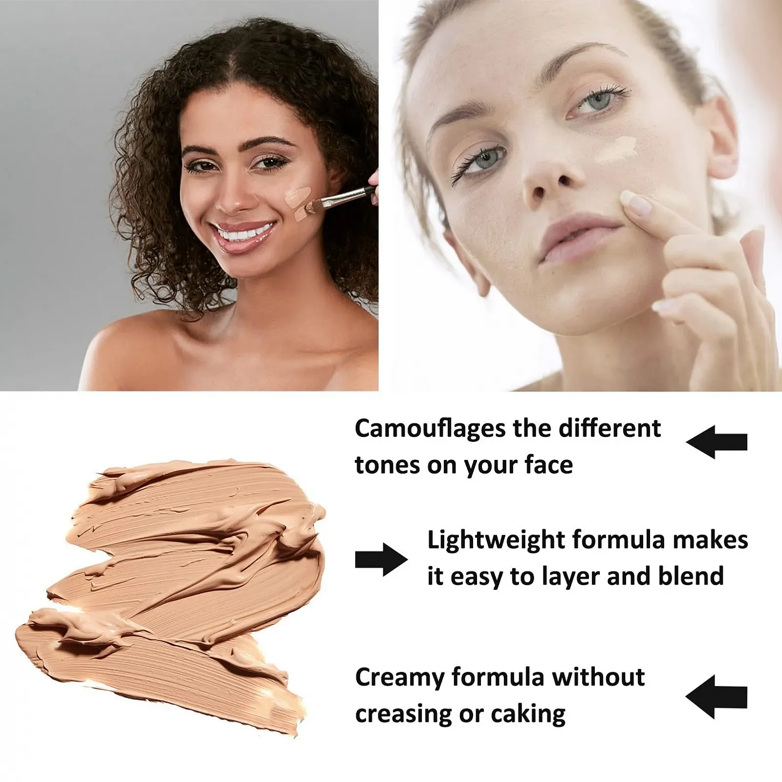 Палетка для контурингу Conceal & Correct - 6 відтінків, кремова текстура, фото №3