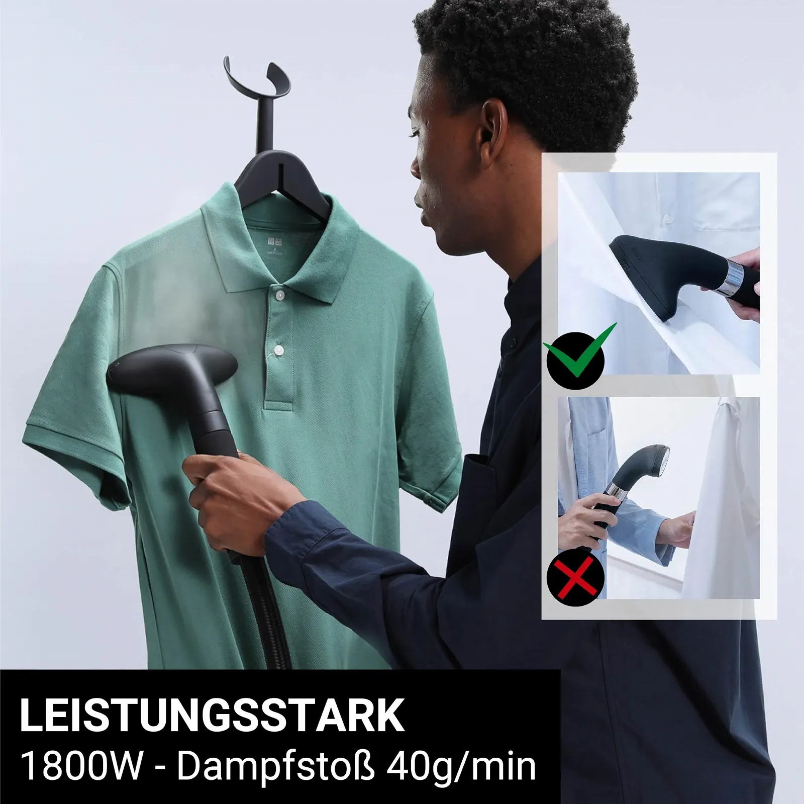 Отпариватель для одежды SteamOne EUHG100B, фото №2 Отпариватель для одежды SteamOne EUHG100B, фото №2