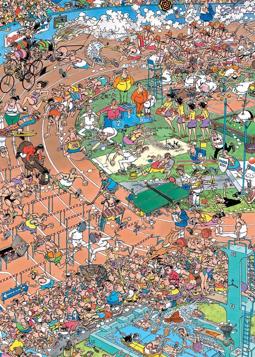 Пазл Jumbo Spiele GmbH Jan Van Haasteren Olympic Games Paris 2024 JUM01816 1000 деталей 49 x 68 см, фото №2