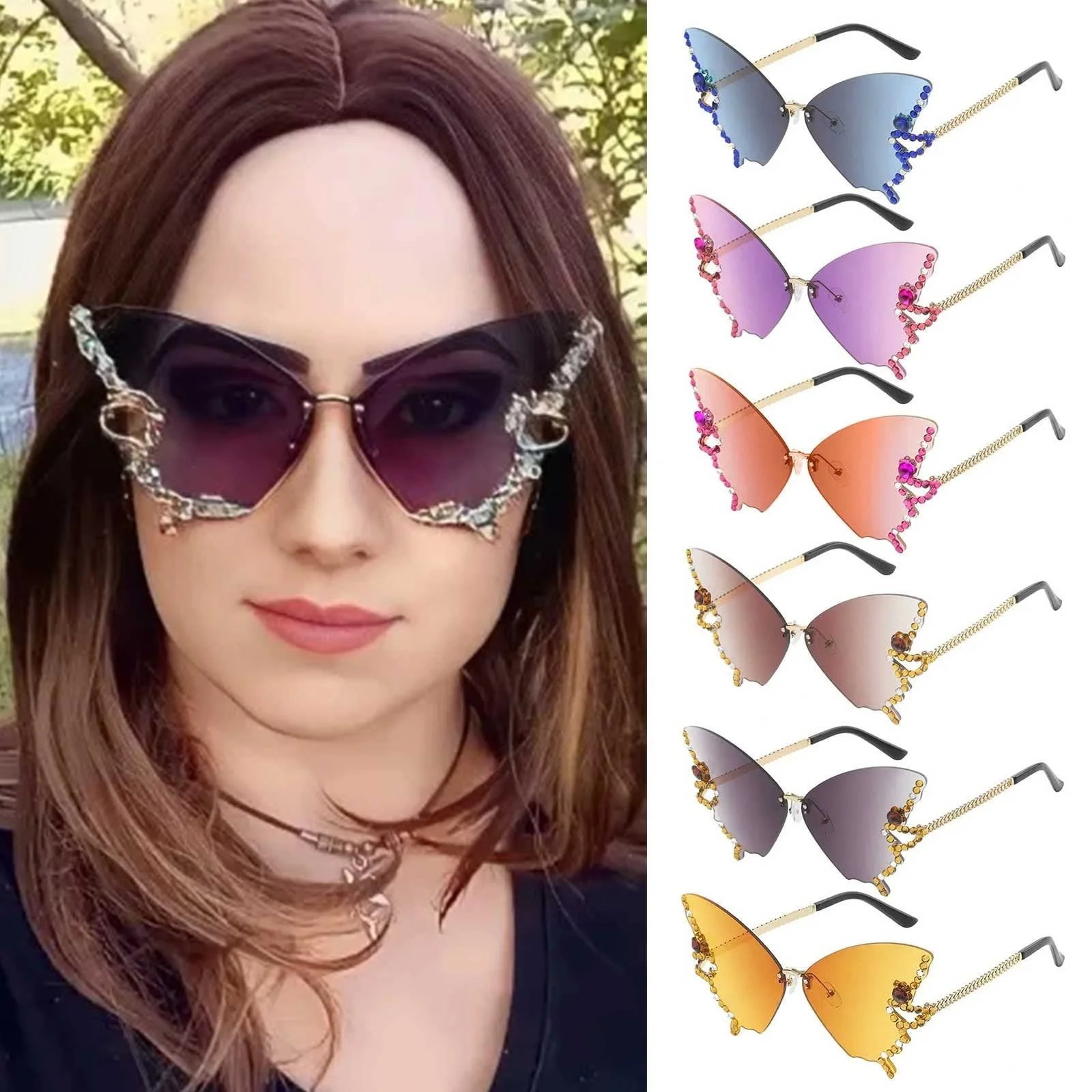 Сонцезахисні окуляри Жіночі Метелик KAREN66  Захист від УФ-променів, фото №2