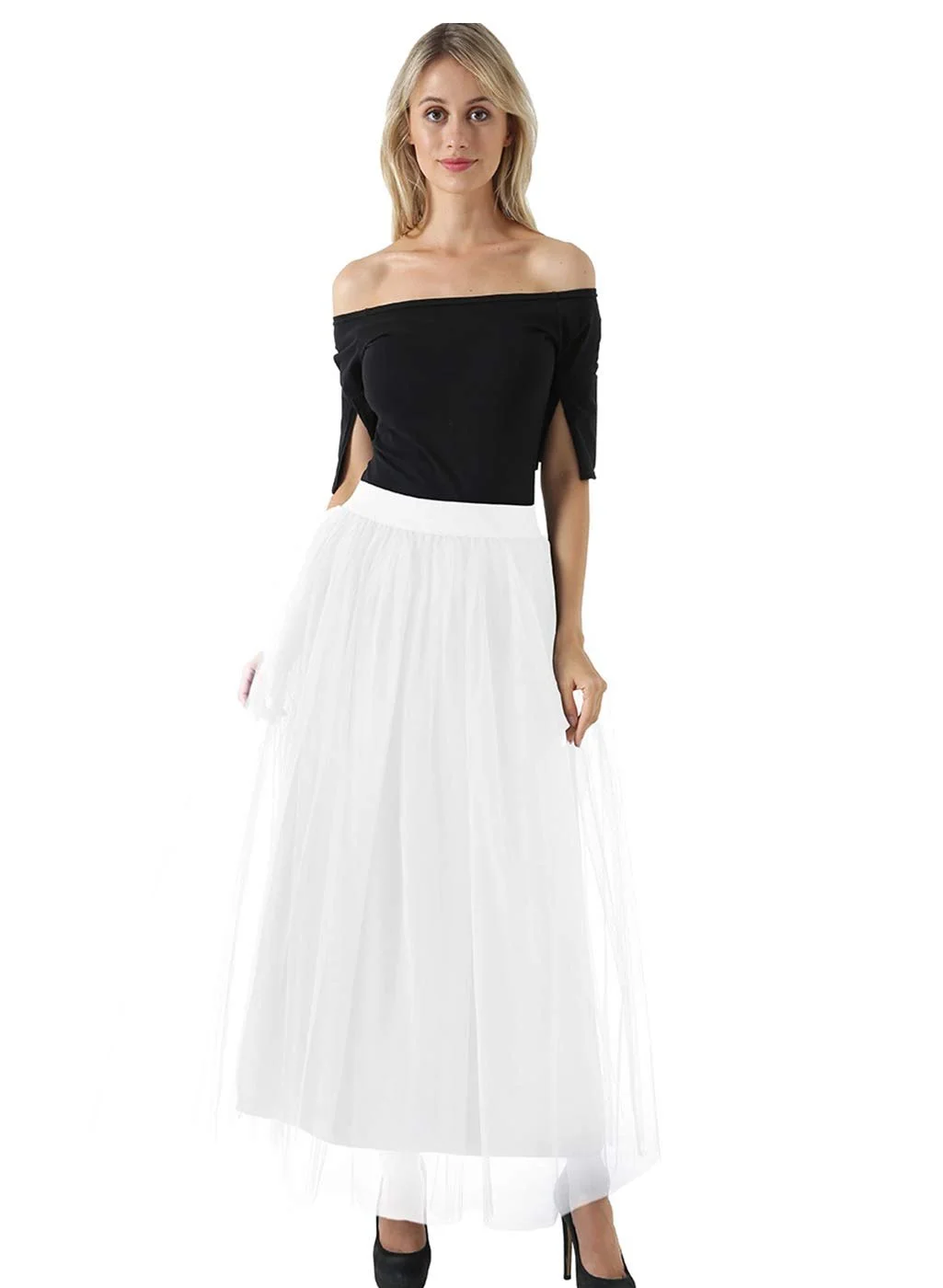 Спідниця FEOYA Довга 4-шарова Максі, фото №4