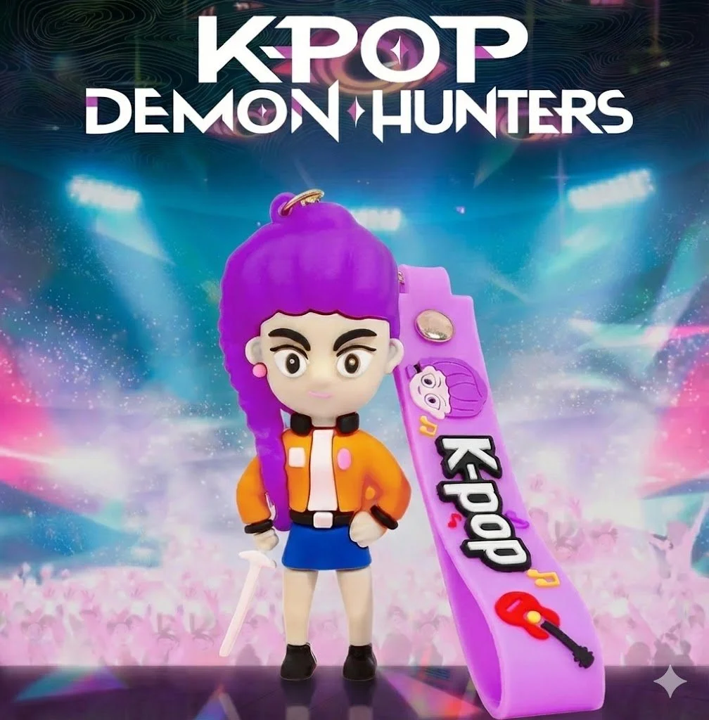 Брелок Кейпоп мисливці на демонів Rumi Румі K-Pop Demon Hunters Huntr/x дитячий на рюкзак, ключі іграшка 8 см, фото №1