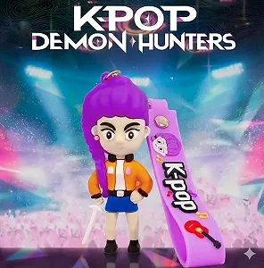 Брелок Кейпоп мисливці на демонів Rumi Румі K-Pop Demon Hunters Huntr/x дитячий на рюкзак, ключі іграшка 8 см - Фото 1