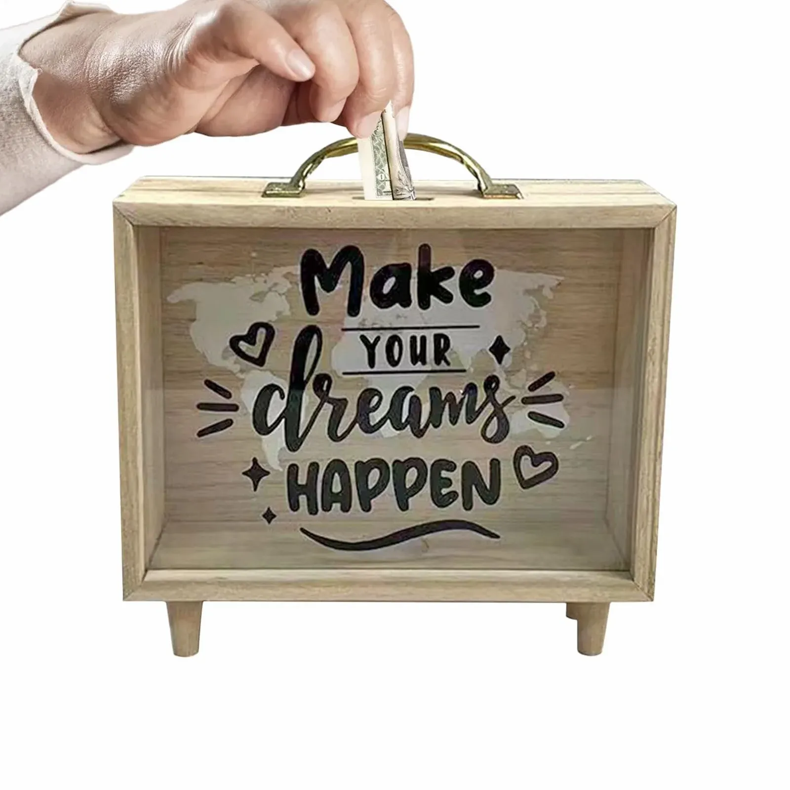 Скарбничка Дерев'яна з прозорим вікном, фото №8