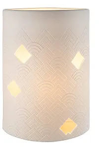 Настільна лампа GILDE декоративна порцелянова E14 40 Вт 28 см Білий - Фото 1