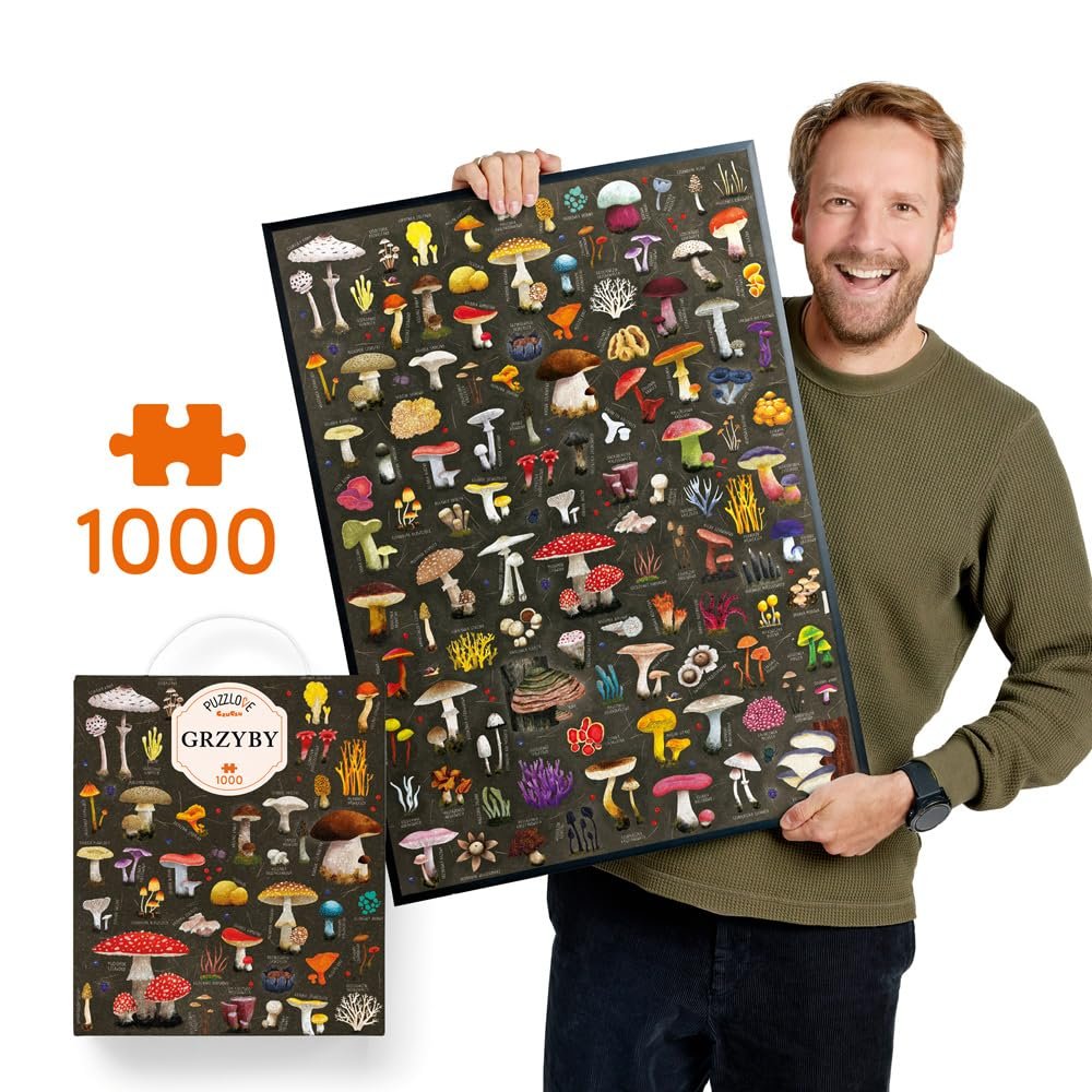 Пазл CzuCzu 2764 Гриби 1000 елементів Мультиколор, фото №2 Пазл CzuCzu 2764 Гриби 1000 елементів Мультиколор, фото №2