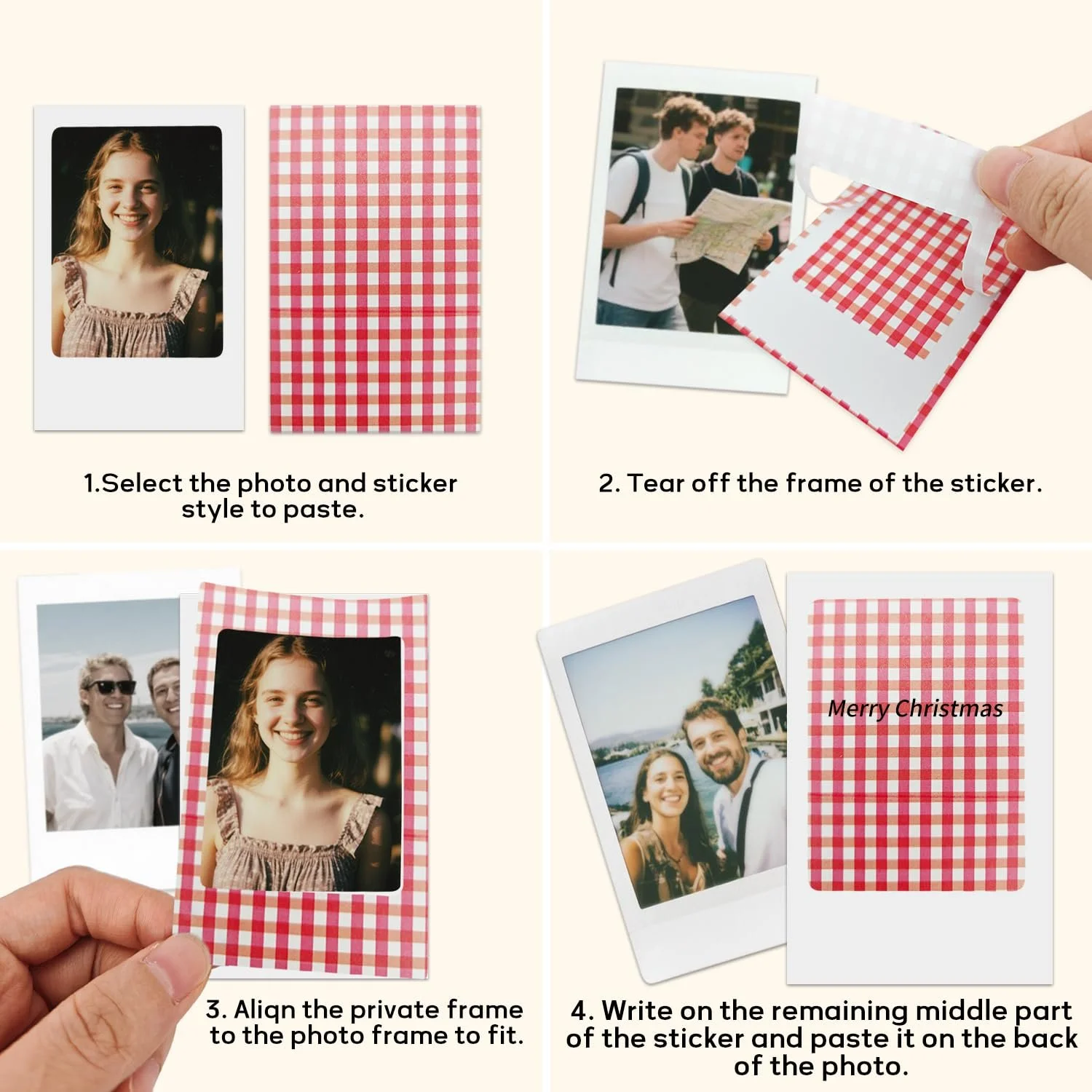 Набор наклеек для пленки Instax Mini 7S/8/26/50S/90 200 штук Цветной, фото №5