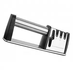 Ручна точилка для ножів TOYANDONA ергономічна нековзна Сріблястий - Фото 1