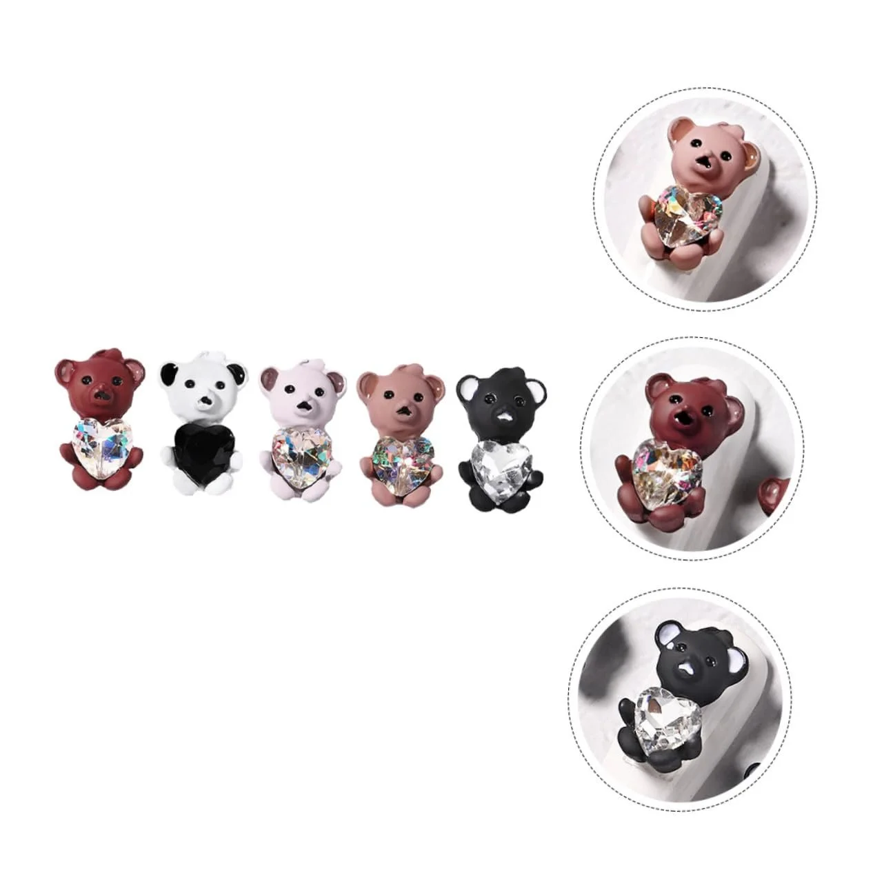 Украшение для ногтей Медведь Стразы, фото №6 Украшение для ногтей Медведь Стразы, фото №6