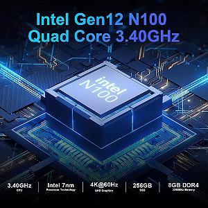 Mini комп'ютер AWOW 12th N100 8GB DDR4 256GB M.2 NVME synthetic.ua - Фото 1