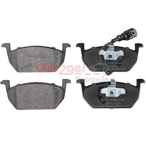 Комплект гальмівних колодок METZGER GREENPARTS 1170828 для VAG, передня вісь, фото №2