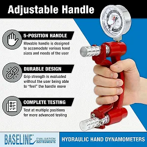 Гидравлический ручной динамометр Baseline12-0241 Красный цена на synthetic.ua - Фото 1 Гидравлический ручной динамометр Baseline12-0241 Красный synthetic.ua - Фото 1