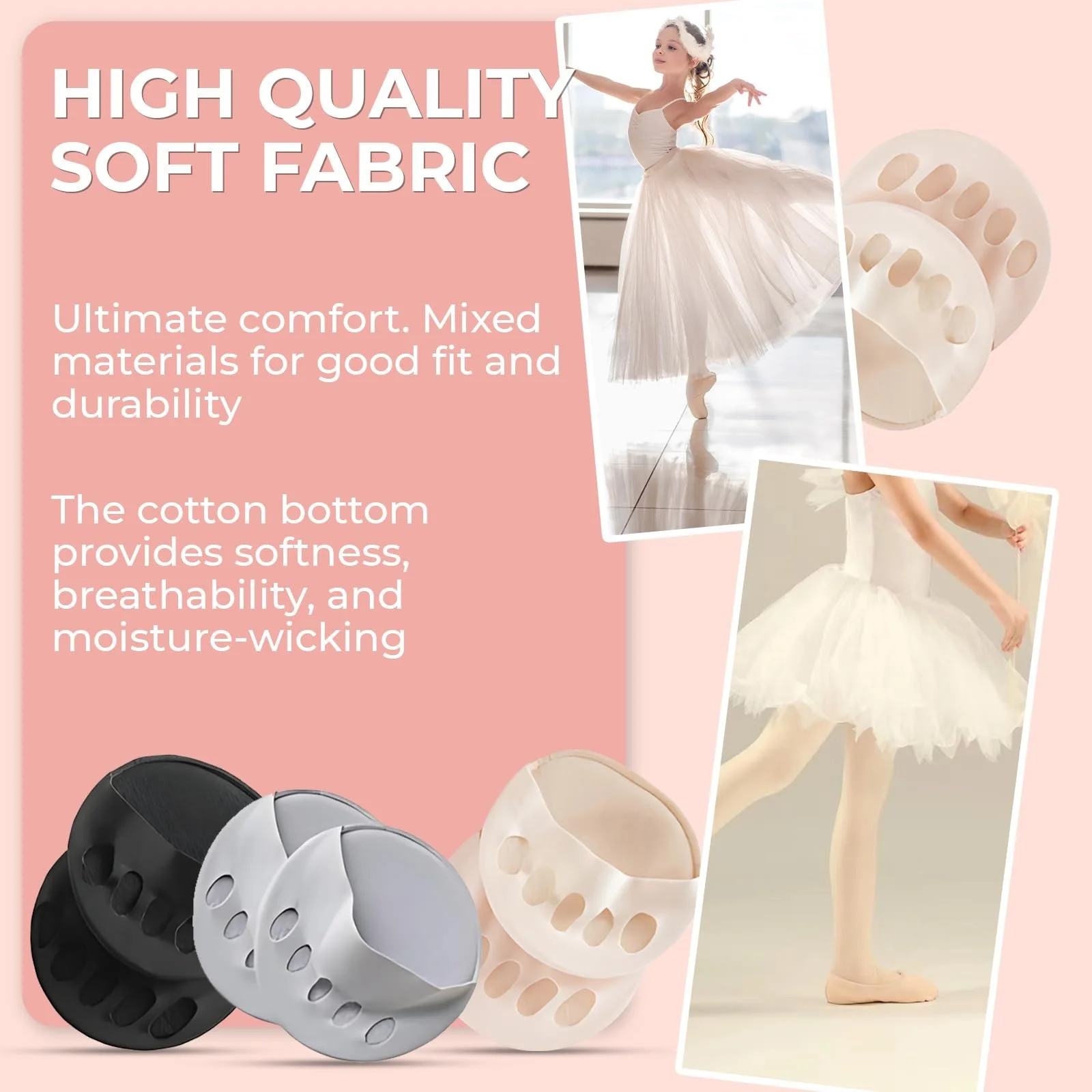 Шкарпетки для пальців ніг Жіночі невидимі півшкарпетки Бавовна 12 пар, фото №2