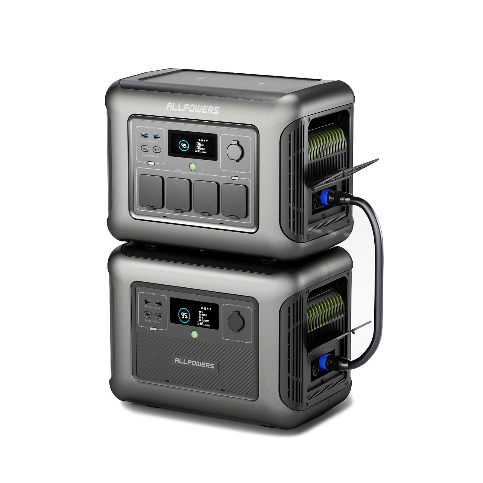 Електростанція ALLPOWERS Portable R1500 з додатковою батареєю B1000, 1152-2304 Вт·год, фото №1