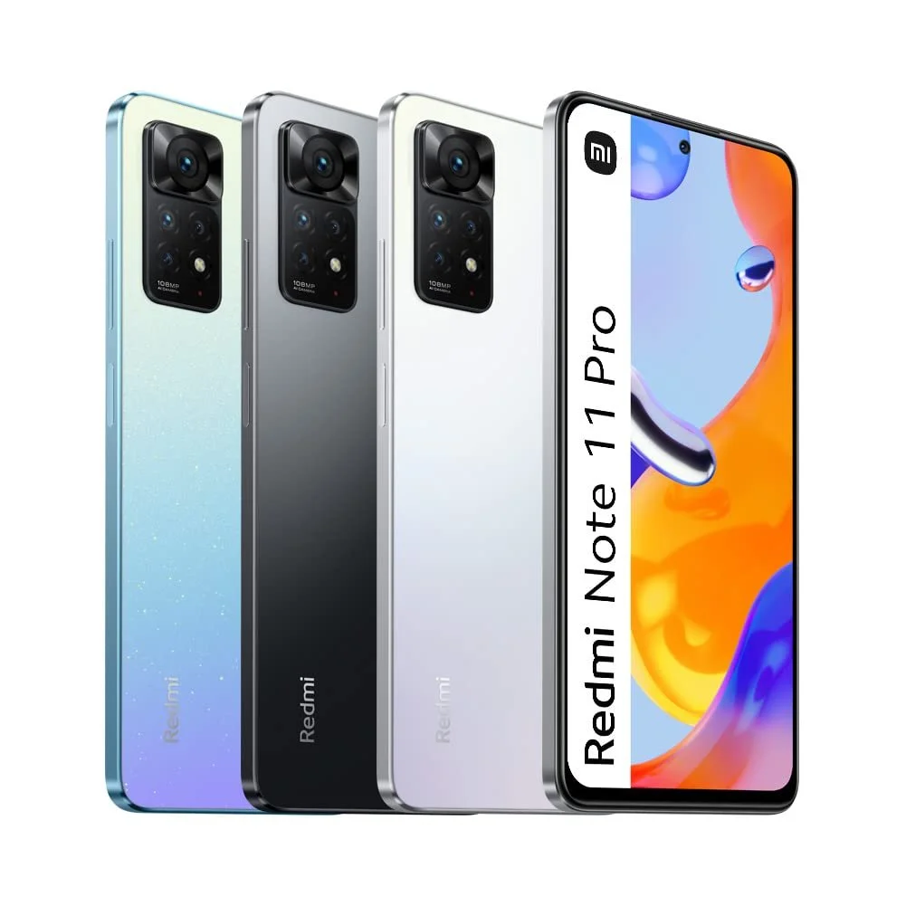 Смартфон Xiaomi Redmi Note 11 Pro з навушниками 6 + 128 GB 6.67 дюйма 120 Гц FHD + AMOLED 67 Вт 108 Мп Polar White, фото №4