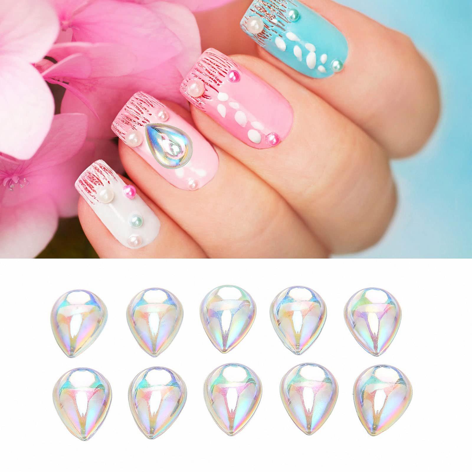 Стразы для ногтей 500 шт., акриловые, блестящие, фото №4