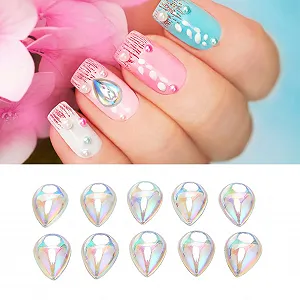 Стразы для ногтей Акриловые стразы для ювелирных изделий, сережек, браслетов, одежды, блестящие акриловые стразы для нейл-арта, одежды, 500 шт. synthetic.ua - Фото 1