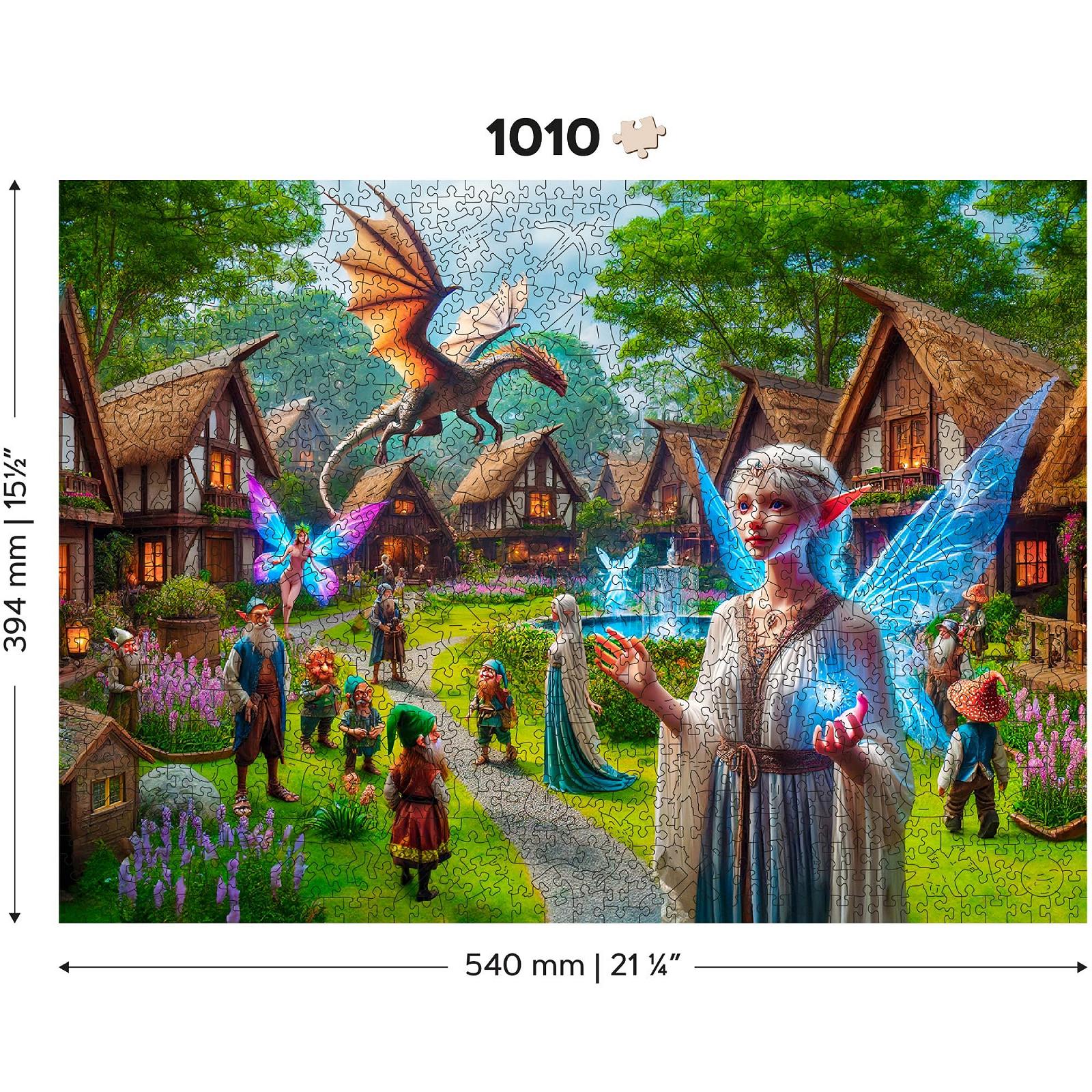 Дерев'яний пазл WOODEN.CITY Fantasy Country 1000 елементів 54 x 39 см, фото №4