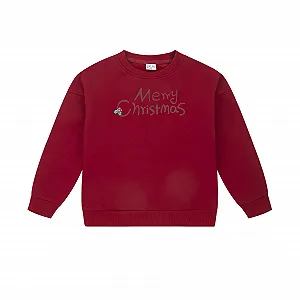 Унисекс детский рождественский свитшот Sailing, Теплый и уютный с флисом внутри, Мотив Merry Christmas - Фото 1
