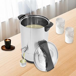 Воскоплав для изготовления свечей электрический 12 L 1800 W 30-100 °C Silver synthetic.ua - Фото 1