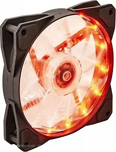 Вентилятор Frime Iris LED Fan 15LED Orange (FLF-HB120O15); 120х120х25мм 3-pin+4-pin molex - Фото 1