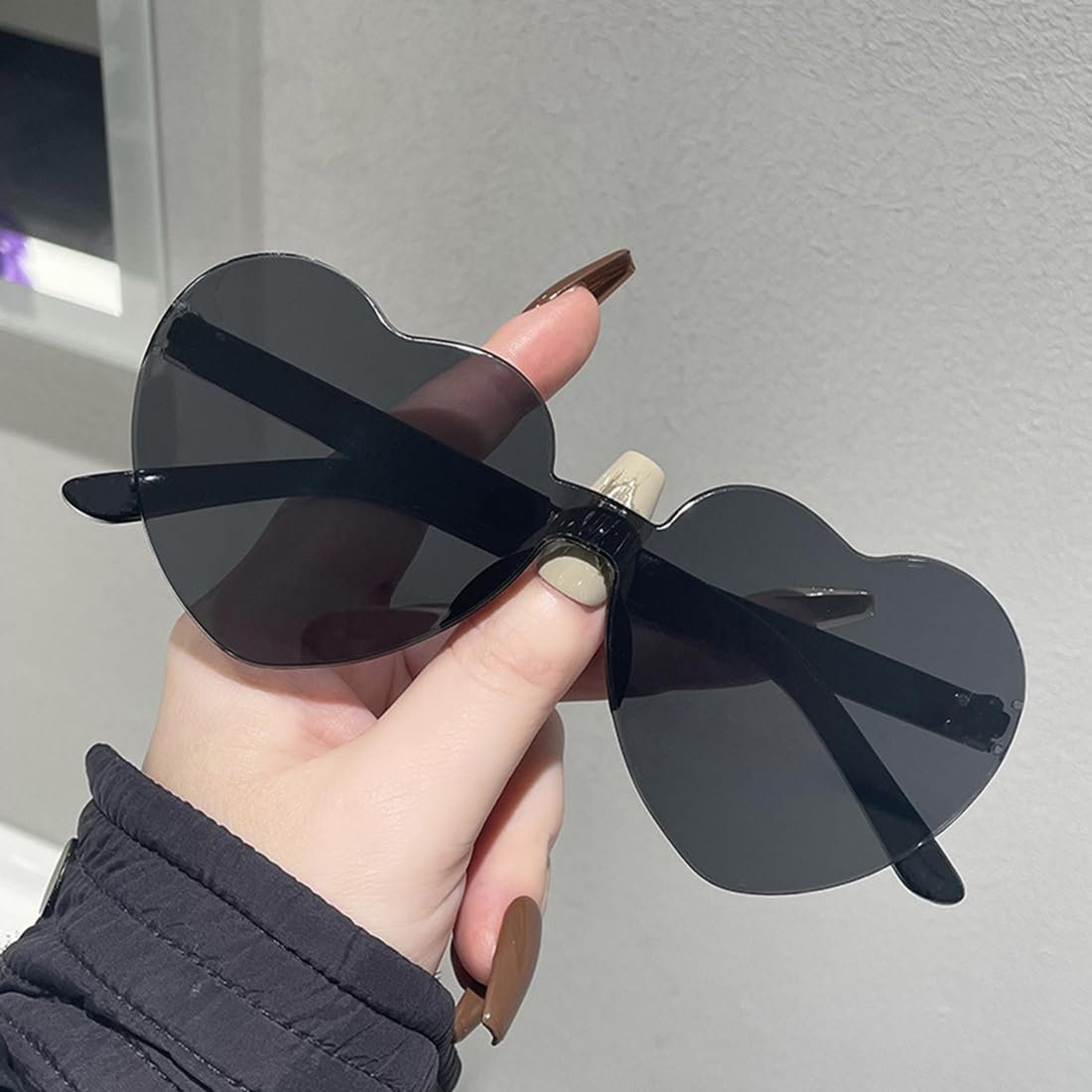 Солнцезащитные Очки Сердцевидные Разноцветные Без оправы (6 пар), фото №3 Солнцезащитные Очки Сердцевидные Разноцветные Без оправы (6 пар), фото №3