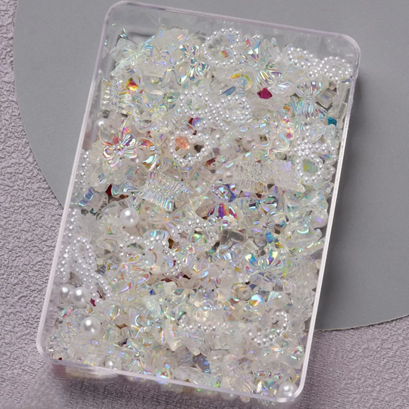 Стразы для ногтей 3D Бантики из смолы, Стразы для ногтей, Самоцветы для ногтей, Бриллианты для ногтей, Заклепки для ногтей, Кристаллы для ногтей Блестки для ногтей, Жемчуг для ногтей, Наклейки для ногтей в форме мишки-бабочки для украшений для ногтей, ногтей, фото №6