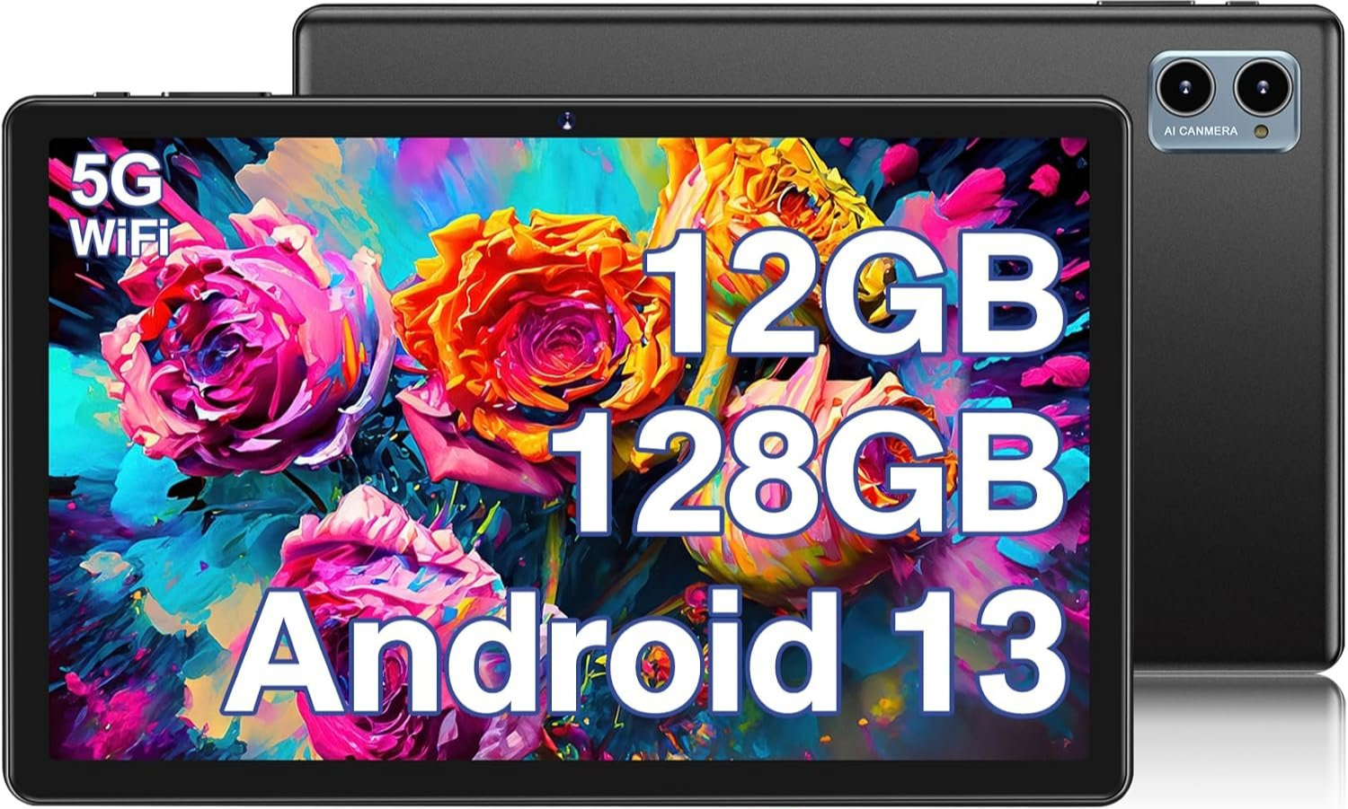 Планшет 10" Oangcc A15 6+6/128Gb 8 ядер Android 13 6000 mAh Чорний, фото №1