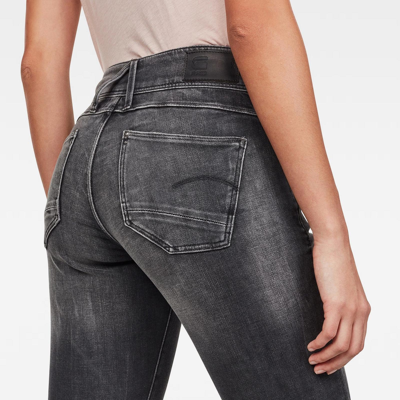 Жіночі джинси G‑STAR RAW Lynn Mid Skinny Antic Charcoal Destroy - 28, фото №3 Жіночі джинси G‑STAR RAW Lynn Mid Skinny Antic Charcoal Destroy - 28, фото №3