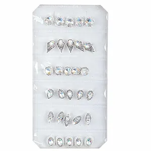 3D Метал Манікюр Наклейки Кристал Штучні Діаманти Декорації - Фото 1