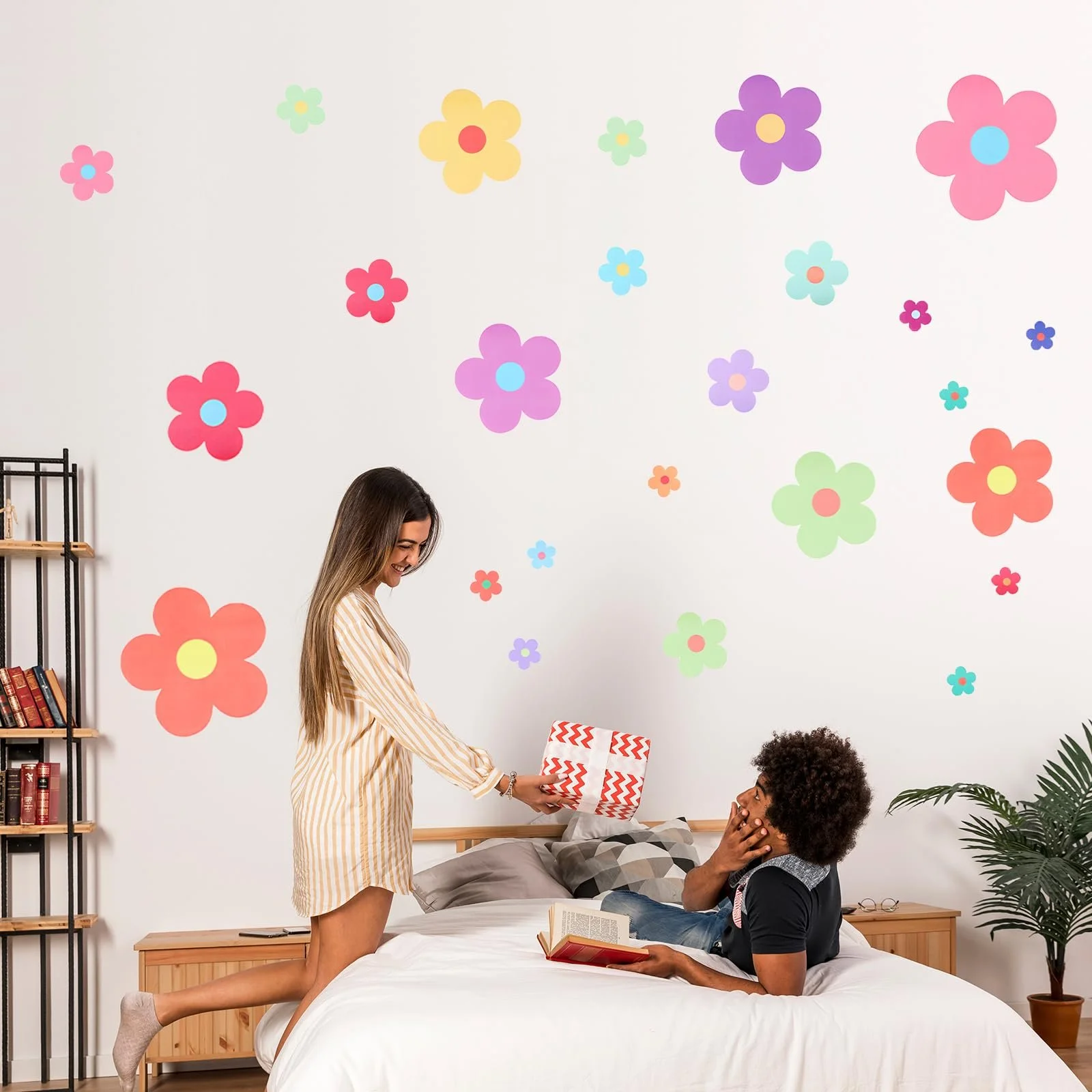 Набір настінних наклейок Cute Flowers 9 шт. Вінілова, фото №6 Набір настінних наклейок Cute Flowers 9 шт. Вінілова, фото №6